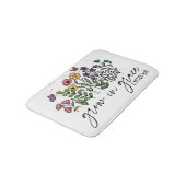 グレスクリスチャンフローラで成長する植物性引用文 バスマット (アングル)