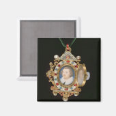 グレスリー・ジュエルとサーのミニチュアポートレート マグネット (正面/裏面)