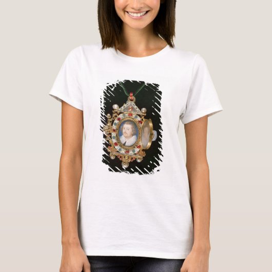グレスリー・ジュエルとサーのミニチュアポートレート Tシャツ (正面)