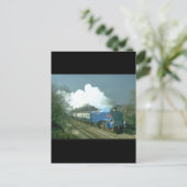 グレスリーA4 Sir Nigel Gresley works_Steam Trains ポストカード (スタンド正面)