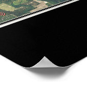 グレソン湖アーカンソー衛星ポスターマップ ポスター (角)