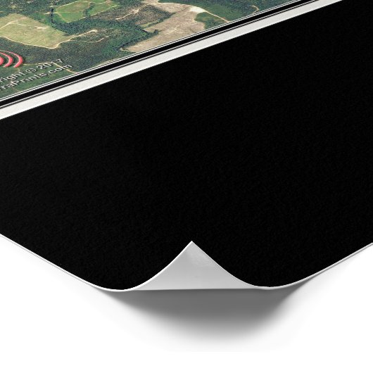 グレソン湖アーカンソー衛星ポスターマップ ポスター (角)