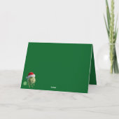 グレタ風の面白いスローガンのクリスマスカード カード (裏面)