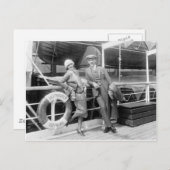 グレタ・ガルボとモーリッツ・スティラー1925 ポストカード (正面/裏面)