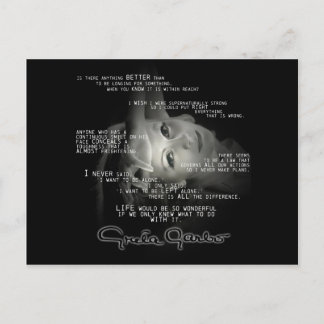 グレタ・ガルボ葉書 ポストカード