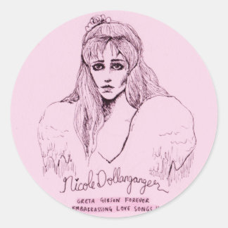 グレタ・ギブソン・フォーエバーステッカー ラウンドシール