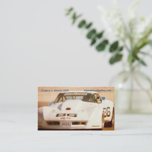 グレッグのコルベットの名刺 名刺 (スタンド正面)