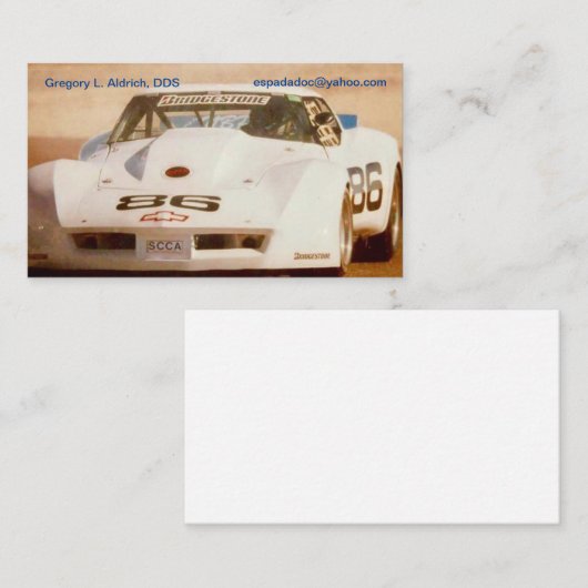 グレッグのコルベットの名刺 名刺 (正面/裏面)