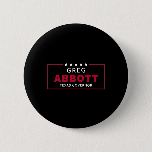 グレッグ・アボット選挙テキサス州知事共和党ブルー 缶バッジ (正面)