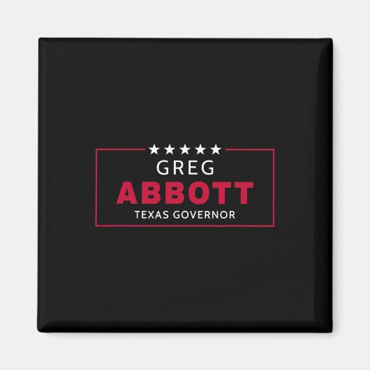 グレッグ・アボット選挙テキサス州知事共和党員ブルー マグネット (正面)