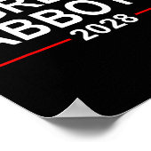 グレッグ・アボット 2028年大統領選挙 7月4日 ポスター (角)