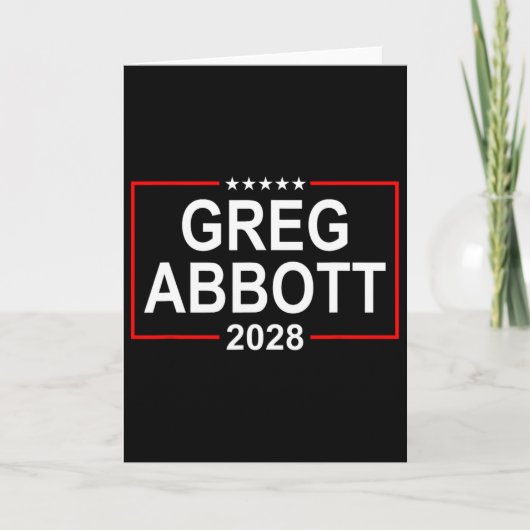 グレッグ・アボット 2028年 大統領選挙 7月4日 リ カード (正面)