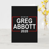グレッグ・アボット 2028年 大統領選挙 7月4日 リ カード (黄色い花)