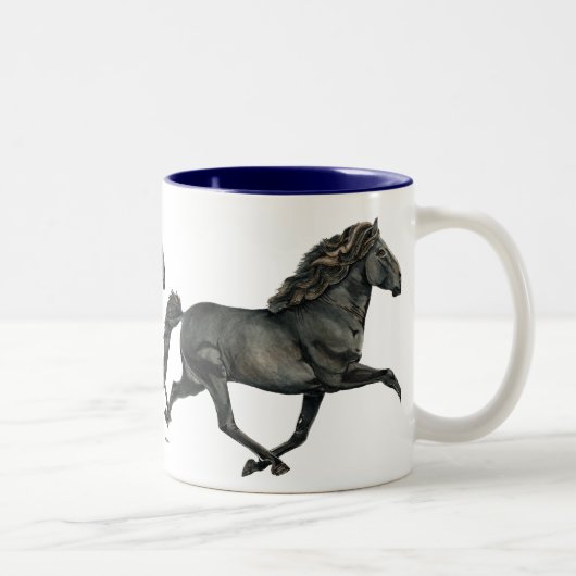 グレッタ アイスランドの競馬 ツートーンマグカップ (右)