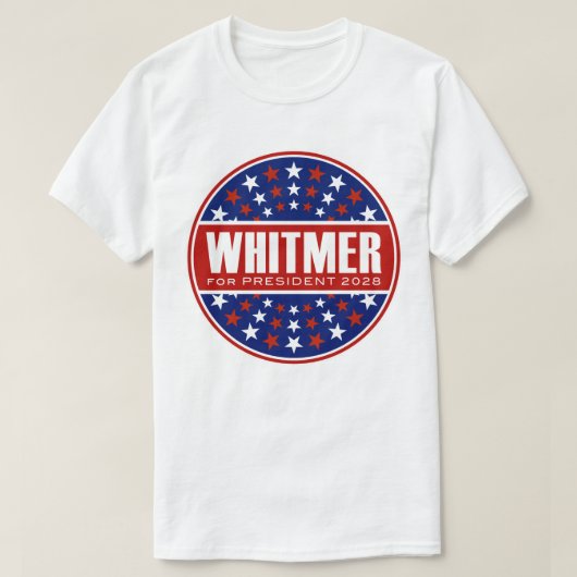 グレッチェン・ウィットマー大統領2028 Tシャツ (デザイン正面)