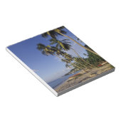 グレナカリブのダ、セントジョージ、手のひらに浮かぶボート ノートパッド (アングル)