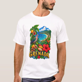 グレナダの伝統カリブTシャツ Tシャツ