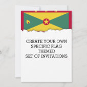 グレナダの国旗 招待状 (正面)