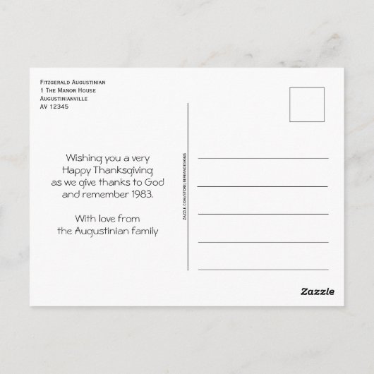 グレナダの旗 | グレナダの1983年感謝祭 ポストカード (裏面)