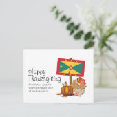 グレナダの旗 | グレナディアン感謝祭 ポストカード (スタンド正面)