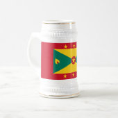 グレナダの旗 ビールジョッキ (正面左)
