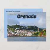 グレナダの海岸線の景色 ポストカード (正面/裏面)