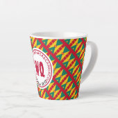 グレナダのCARRIACOU国旗カスタマイズ可能 カフェラテマグ (右アングル)