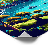 グレナダカリブのヴィンテージ旅行イラストレーション ポスター (角)