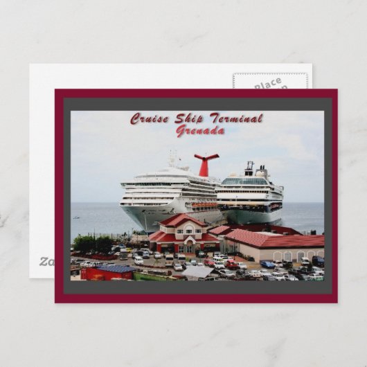 グレナダクルーズ船ターミナル ポストカード (正面/裏面)