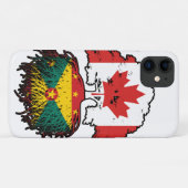 グレナダグレナディアンカナダツリールーツ国旗 Case-Mate iPhoneケース (裏面(横))
