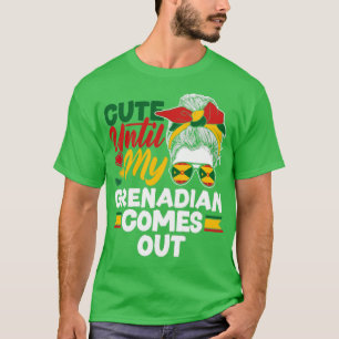 グレナダグレナディアン国旗My Grenadian Comまで可愛い Tシャツ