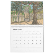 グレナダスケッチカレンダー カレンダー (2月 2027)