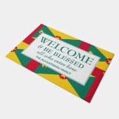 グレナダパーソナライズされたウェルカム ドアマット (アングル)