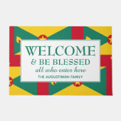 グレナダパーソナライズされたウェルカム ドアマット (正面)