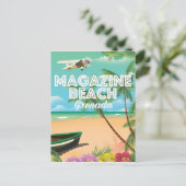 グレナダマガジンビーチ旅行ポスター ポストカード (スタンド正面)