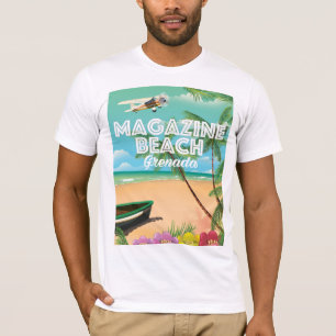 グレナダマガジンビーチ旅行ポスター Tシャツ