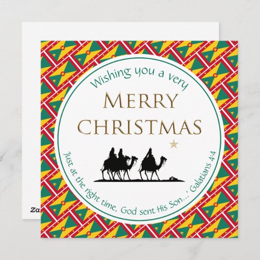 グレナダ三賢者クリスマス シーズンカード (正面/裏面)