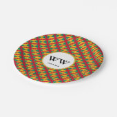 グレナダ国旗お祝い誕生日伝統パーティー ペーパープレート (アングル)