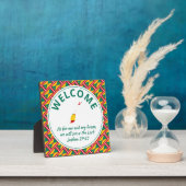 グレナダ国旗のクリスチャン・ウェルカム フォトプラーク (インサイチュ)