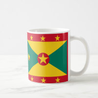 グレナダ国旗のセラミックコーヒーマグ