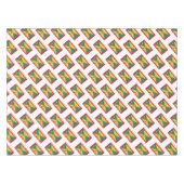 グレナダ国旗の地図と愛国的グレナディアン テーブルクロス (正面(横))