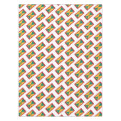 グレナダ国旗の地図と愛国的グレナディアン テーブルクロス (正面)