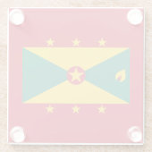 グレナダ国旗 ガラスコースター (裏面)