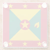 グレナダ国旗 ガラスコースター (裏面)