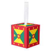 グレナダ国旗 キューブオーナメント (正面アングル)