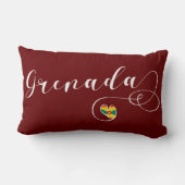 グレナダ国旗、グレナディアンハート ランバークッション (裏面)