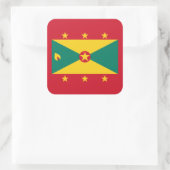 グレナダ国旗 スクエアシール (バッグ)