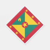 グレナダ国旗 スタンダードランチョンナプキン (角)