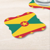 グレナダ国旗 ペーパーコースター (アングル)