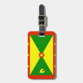 グレナダ国旗 ラゲッジタグ (正面縦)